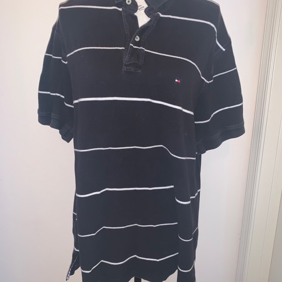 Men’s Polo Shirts Tommy Hilfiger, Striped Collared Shirt - Picture 6 of 8